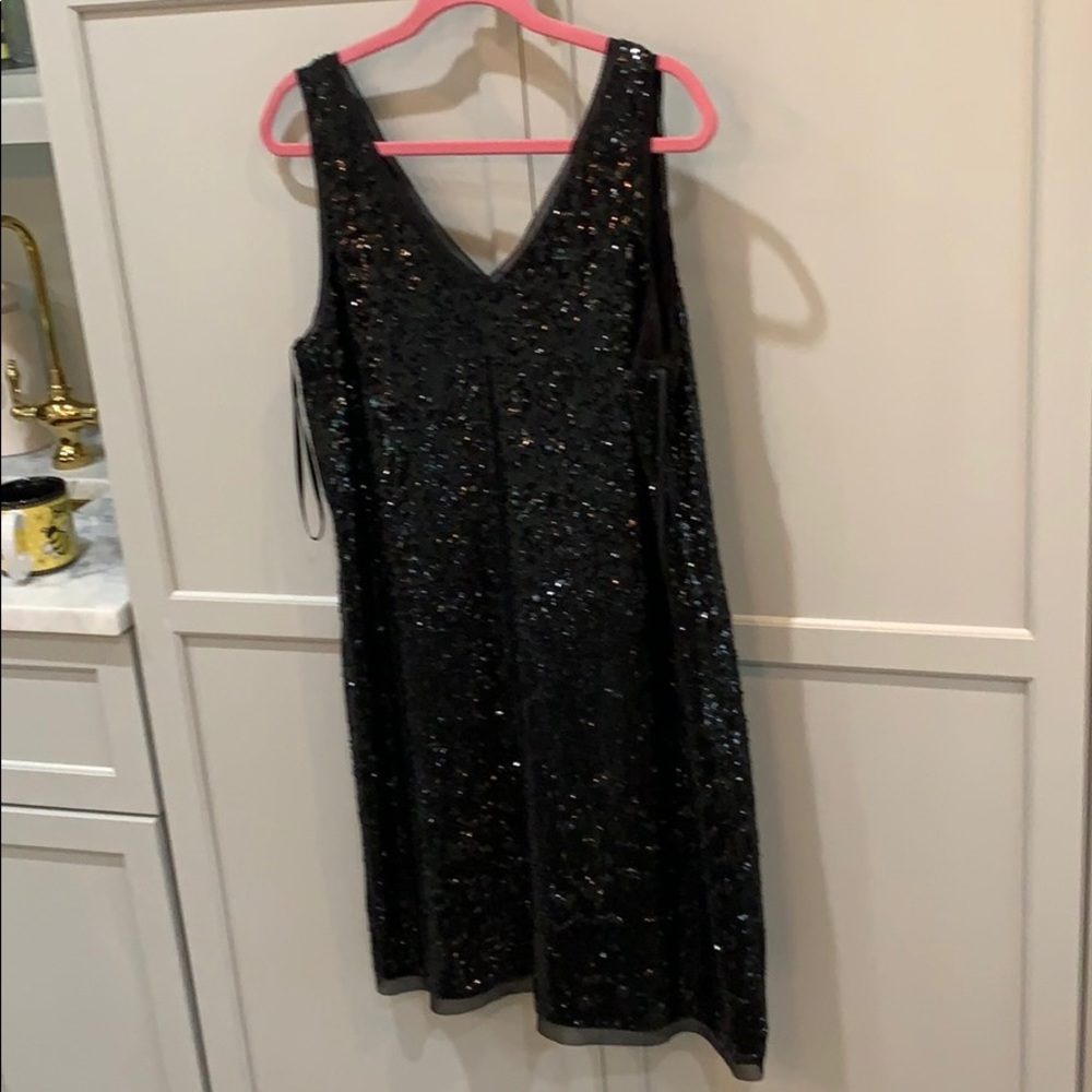 Black Sequin Dress Size 14. Beautiful ! Talbots